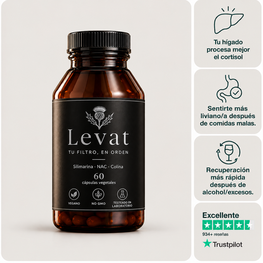 Levat | Cápsulas para el Hígado, Energía y Vitalidad | 60 Cápsulas